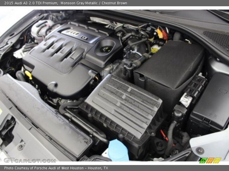 Monsoon Gray Metallic / Chestnut Brown 2015 Audi A3 2.0 TDI Premium