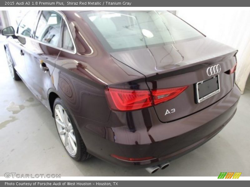 Shiraz Red Metallic / Titanium Gray 2015 Audi A3 1.8 Premium Plus