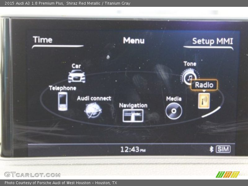 Shiraz Red Metallic / Titanium Gray 2015 Audi A3 1.8 Premium Plus