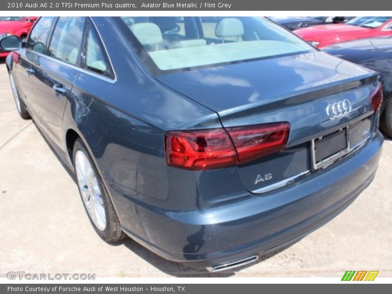 Aviator Blue Metallic / Flint Grey 2016 Audi A6 2.0 TFSI Premium Plus quattro