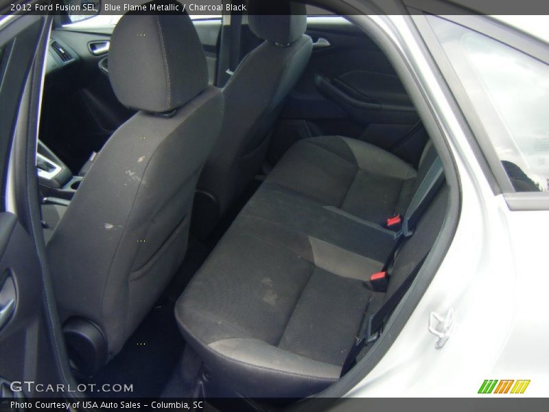 Blue Flame Metallic / Charcoal Black 2012 Ford Fusion SEL