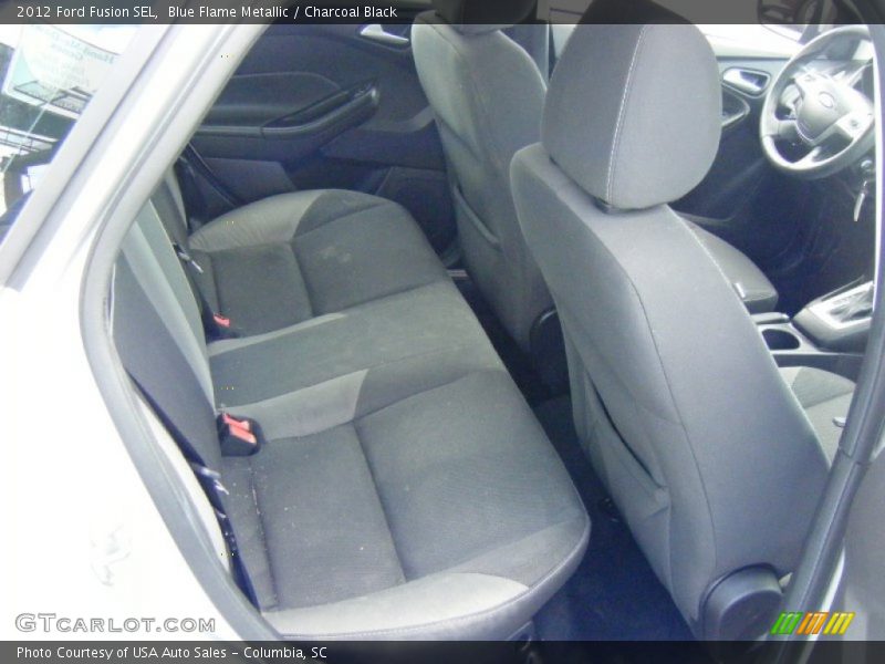 Blue Flame Metallic / Charcoal Black 2012 Ford Fusion SEL