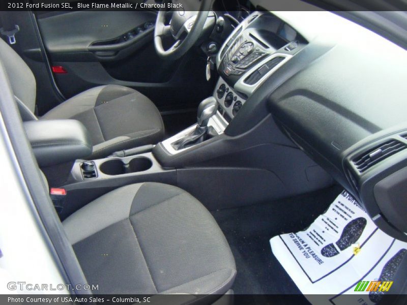 Blue Flame Metallic / Charcoal Black 2012 Ford Fusion SEL