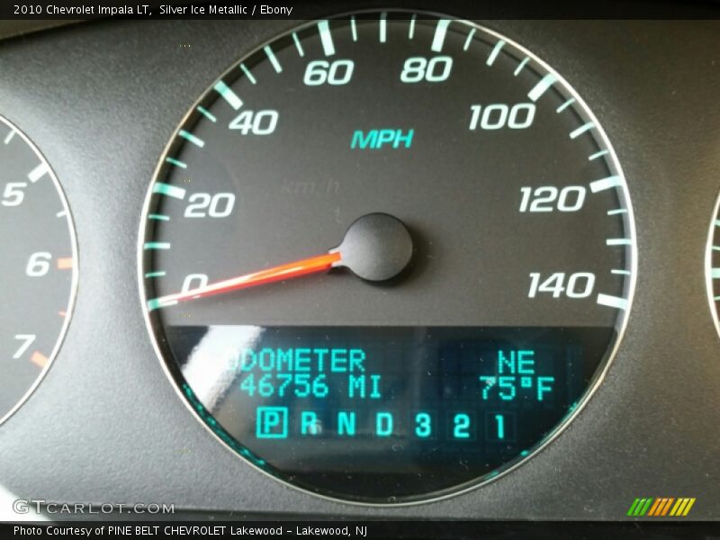 Silver Ice Metallic / Ebony 2010 Chevrolet Impala LT