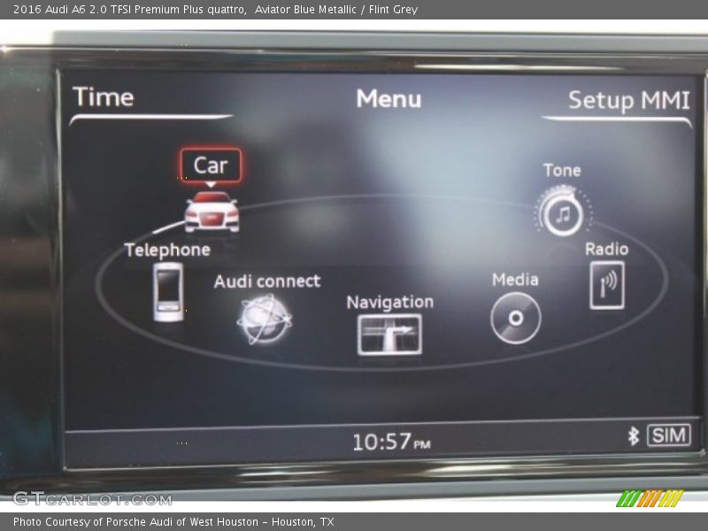 Aviator Blue Metallic / Flint Grey 2016 Audi A6 2.0 TFSI Premium Plus quattro