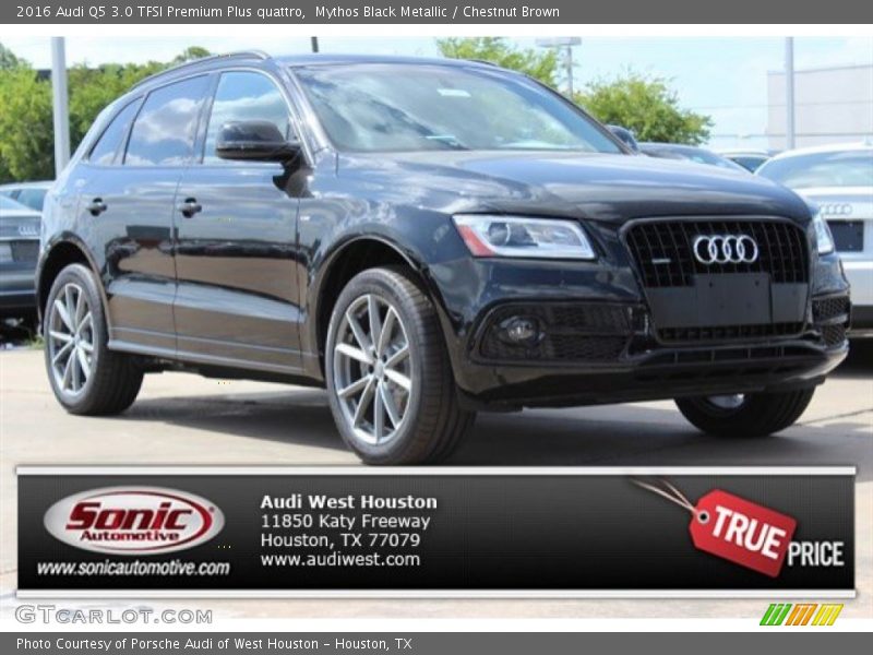 Mythos Black Metallic / Chestnut Brown 2016 Audi Q5 3.0 TFSI Premium Plus quattro