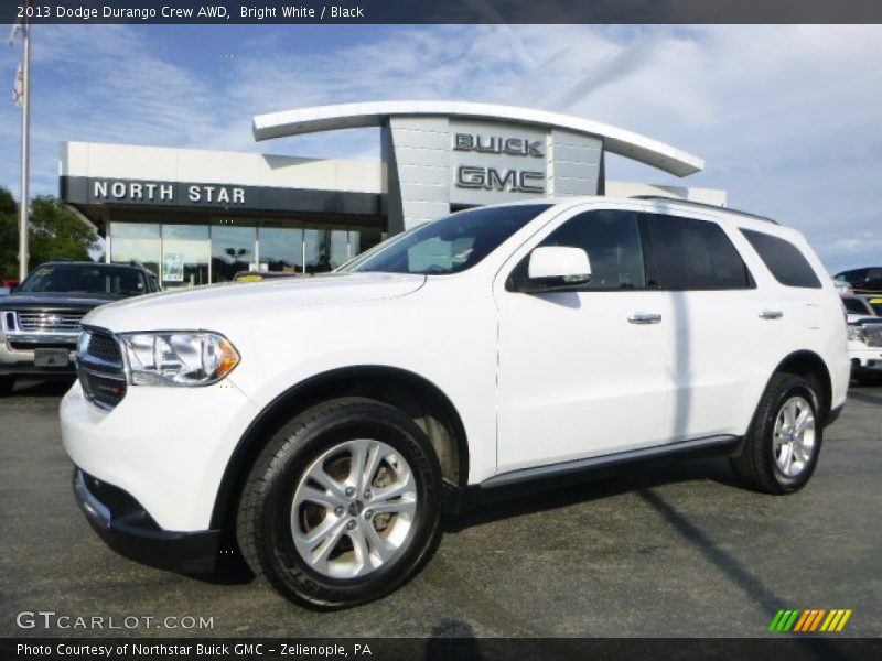 Bright White / Black 2013 Dodge Durango Crew AWD