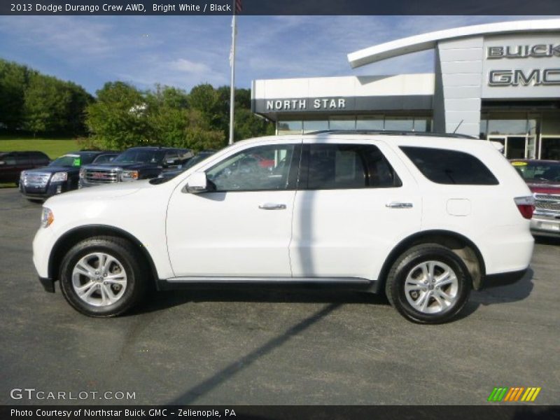 Bright White / Black 2013 Dodge Durango Crew AWD