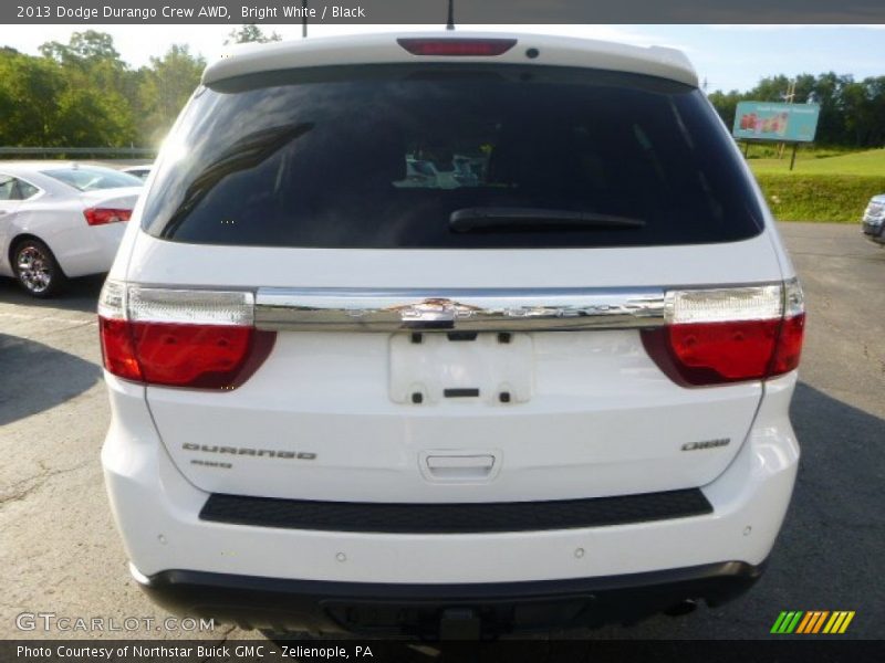 Bright White / Black 2013 Dodge Durango Crew AWD