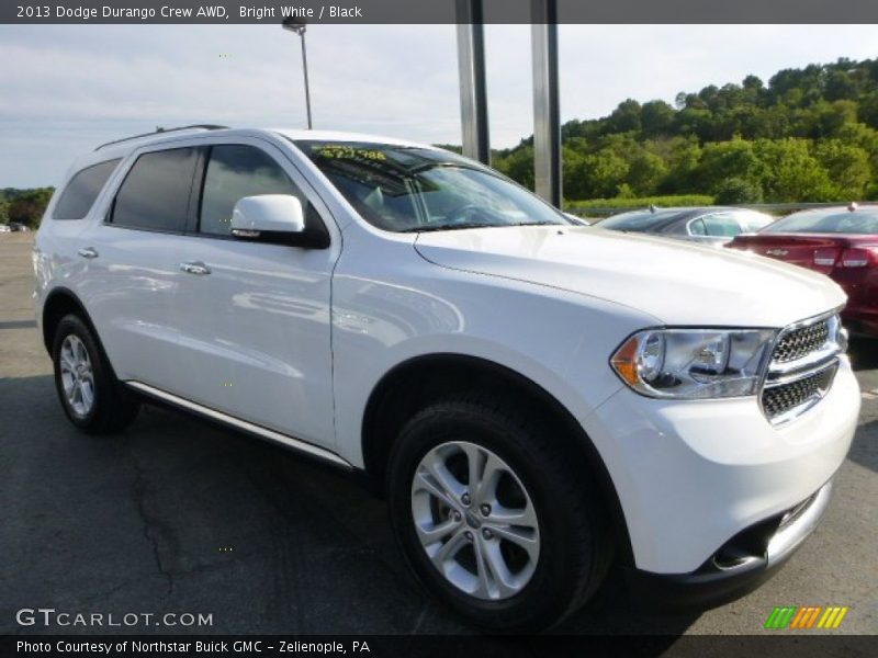 Bright White / Black 2013 Dodge Durango Crew AWD
