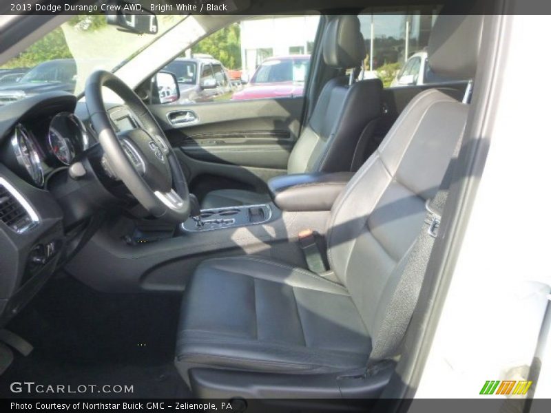 Bright White / Black 2013 Dodge Durango Crew AWD