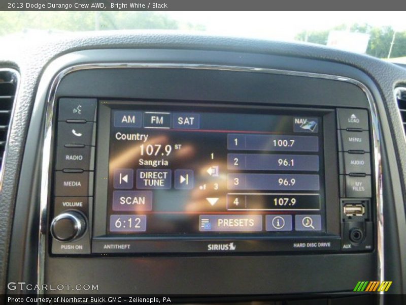 Bright White / Black 2013 Dodge Durango Crew AWD