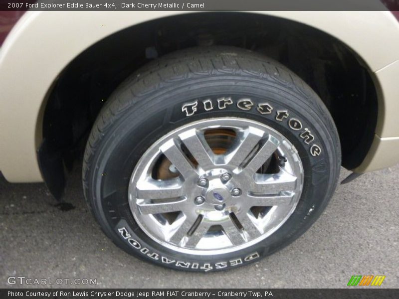 Dark Cherry Metallic / Camel 2007 Ford Explorer Eddie Bauer 4x4