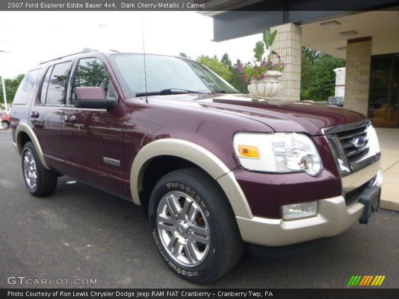 Dark Cherry Metallic / Camel 2007 Ford Explorer Eddie Bauer 4x4