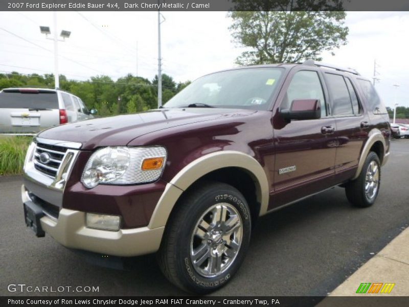 Dark Cherry Metallic / Camel 2007 Ford Explorer Eddie Bauer 4x4