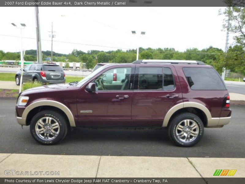 Dark Cherry Metallic / Camel 2007 Ford Explorer Eddie Bauer 4x4