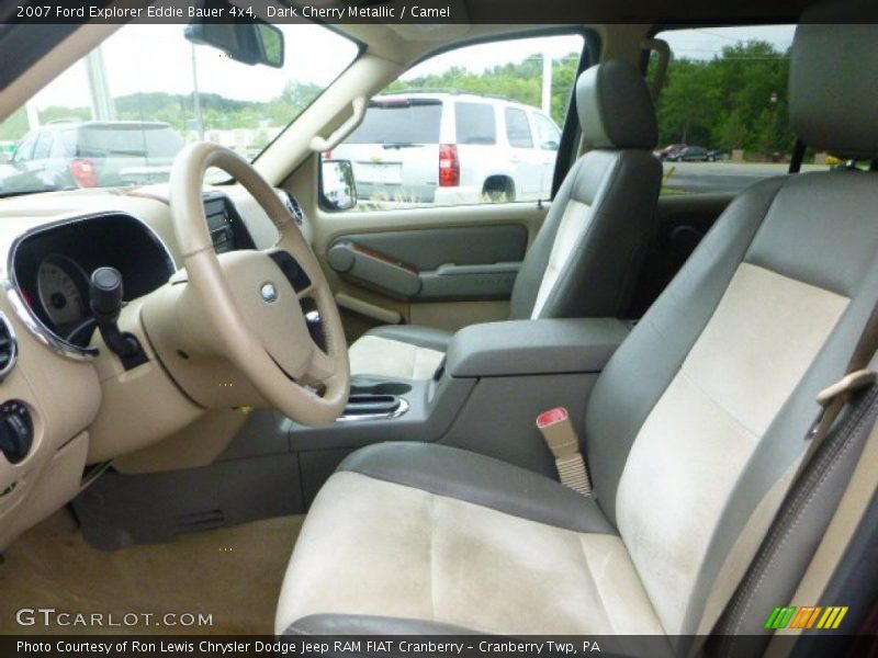 Dark Cherry Metallic / Camel 2007 Ford Explorer Eddie Bauer 4x4