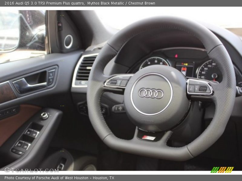 Mythos Black Metallic / Chestnut Brown 2016 Audi Q5 3.0 TFSI Premium Plus quattro