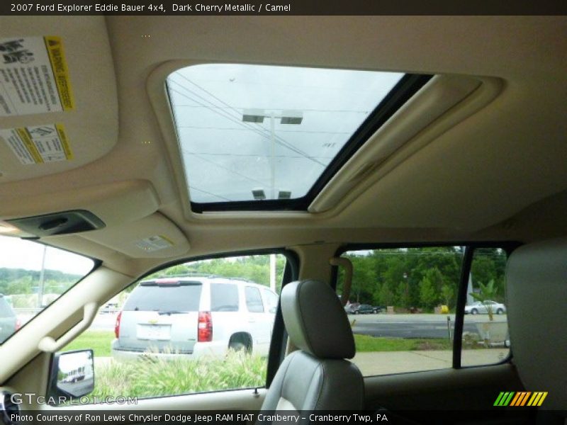 Dark Cherry Metallic / Camel 2007 Ford Explorer Eddie Bauer 4x4