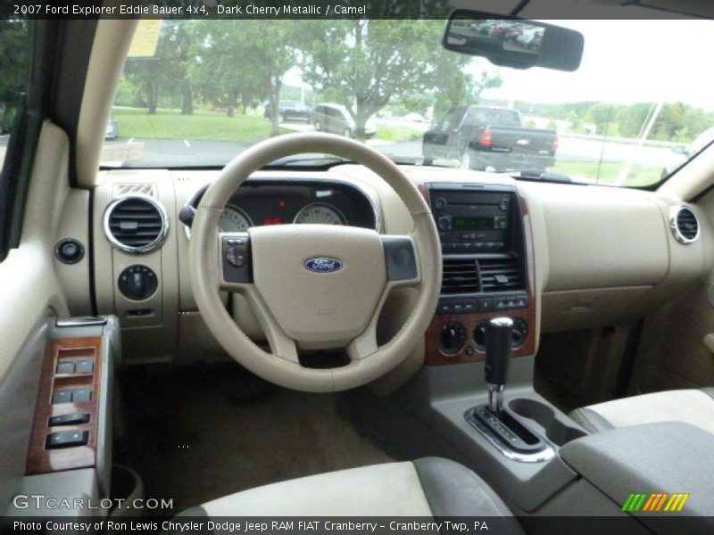 Dark Cherry Metallic / Camel 2007 Ford Explorer Eddie Bauer 4x4
