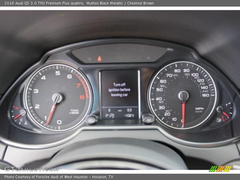 Mythos Black Metallic / Chestnut Brown 2016 Audi Q5 3.0 TFSI Premium Plus quattro