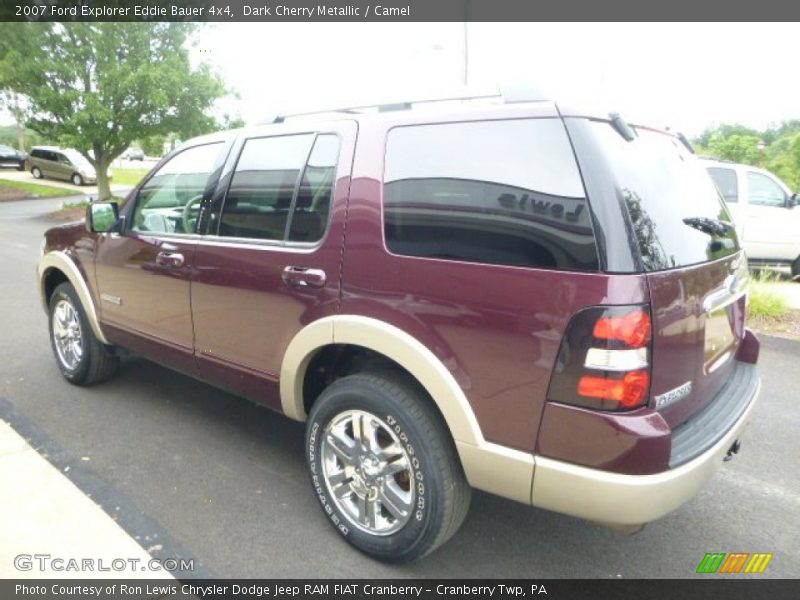 Dark Cherry Metallic / Camel 2007 Ford Explorer Eddie Bauer 4x4