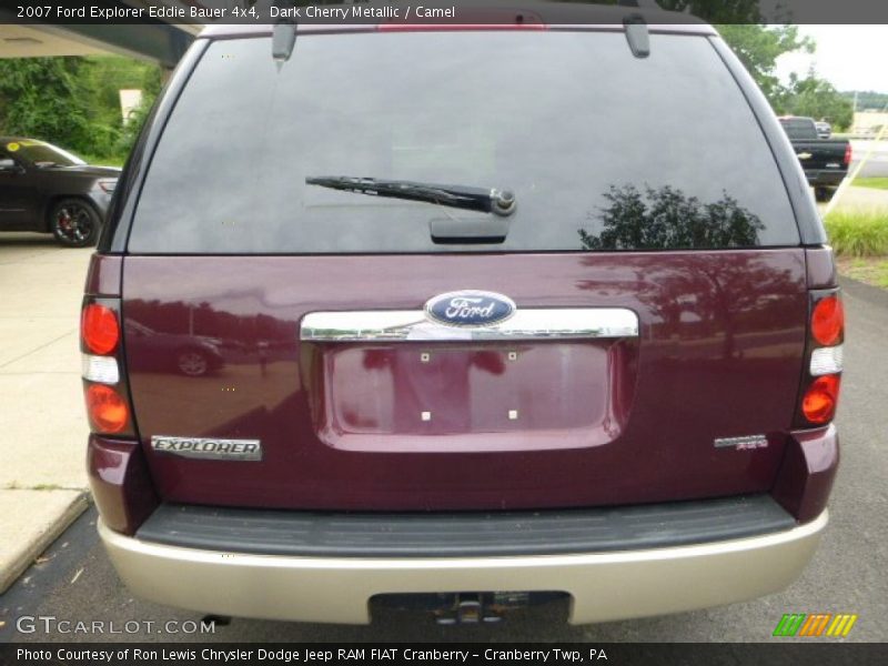 Dark Cherry Metallic / Camel 2007 Ford Explorer Eddie Bauer 4x4