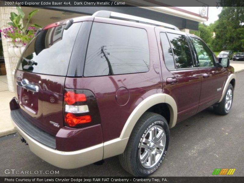 Dark Cherry Metallic / Camel 2007 Ford Explorer Eddie Bauer 4x4