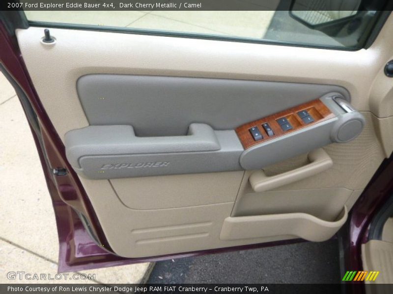 Dark Cherry Metallic / Camel 2007 Ford Explorer Eddie Bauer 4x4