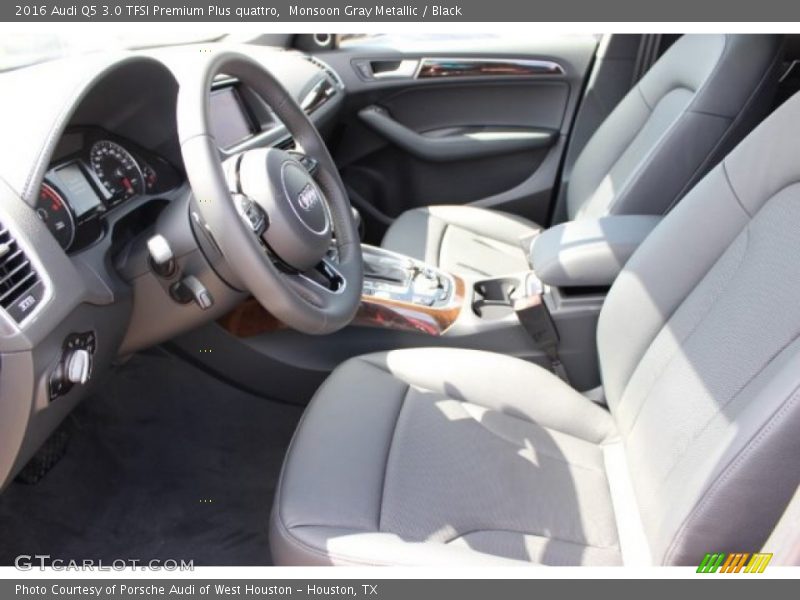 Monsoon Gray Metallic / Black 2016 Audi Q5 3.0 TFSI Premium Plus quattro