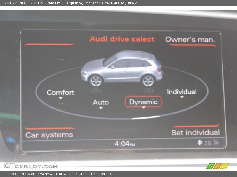 Monsoon Gray Metallic / Black 2016 Audi Q5 3.0 TFSI Premium Plus quattro
