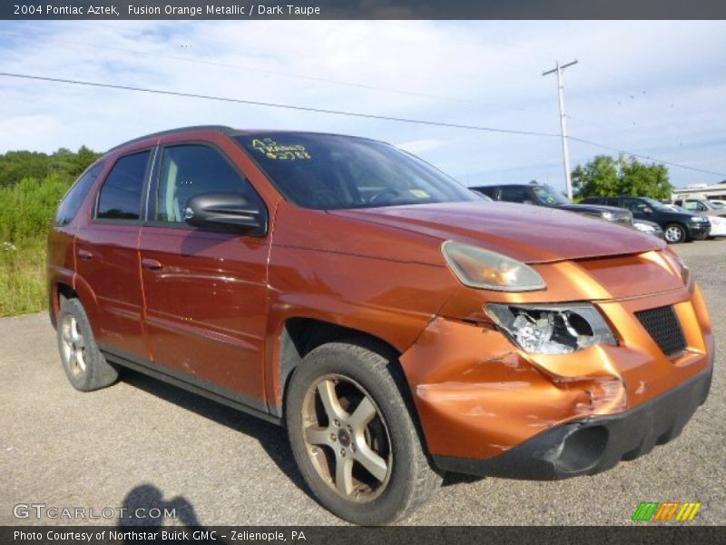 Fusion Orange Metallic / Dark Taupe 2004 Pontiac Aztek