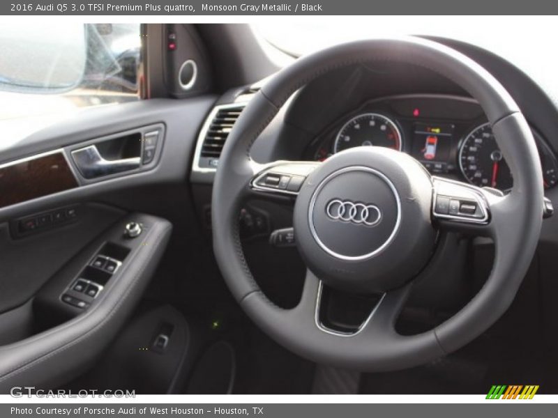 Monsoon Gray Metallic / Black 2016 Audi Q5 3.0 TFSI Premium Plus quattro