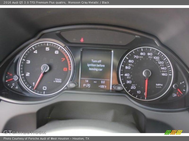Monsoon Gray Metallic / Black 2016 Audi Q5 3.0 TFSI Premium Plus quattro