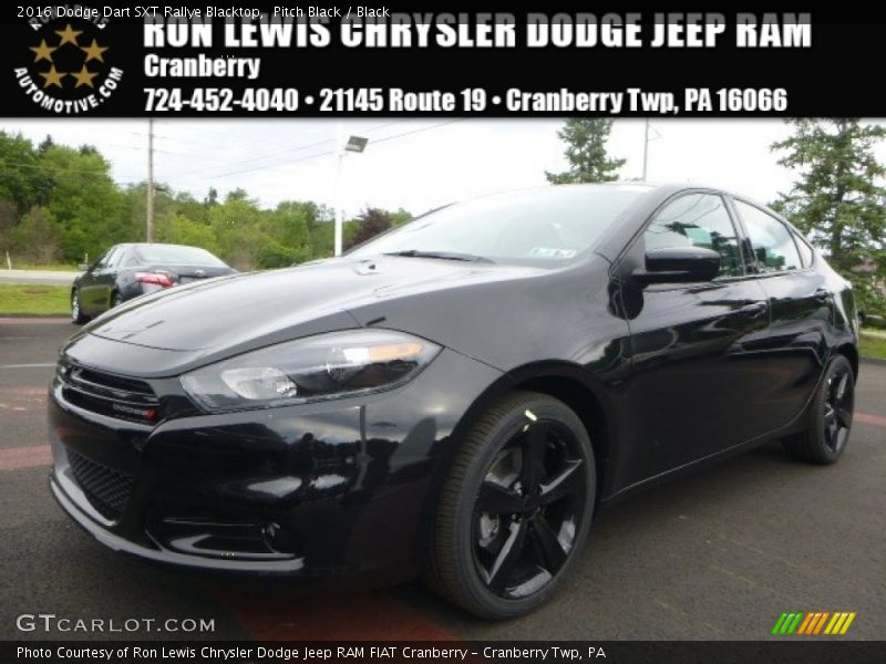 Pitch Black / Black 2016 Dodge Dart SXT Rallye Blacktop