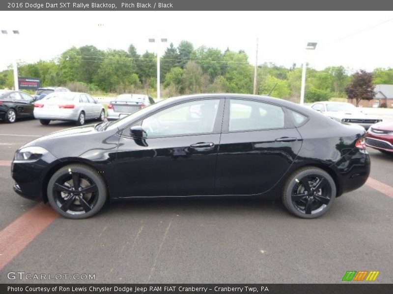 Pitch Black / Black 2016 Dodge Dart SXT Rallye Blacktop