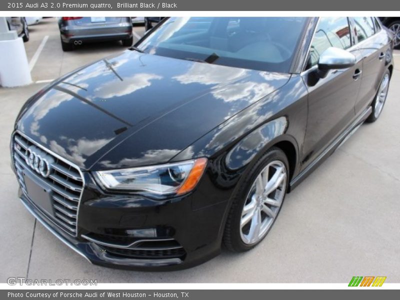 Brilliant Black / Black 2015 Audi A3 2.0 Premium quattro