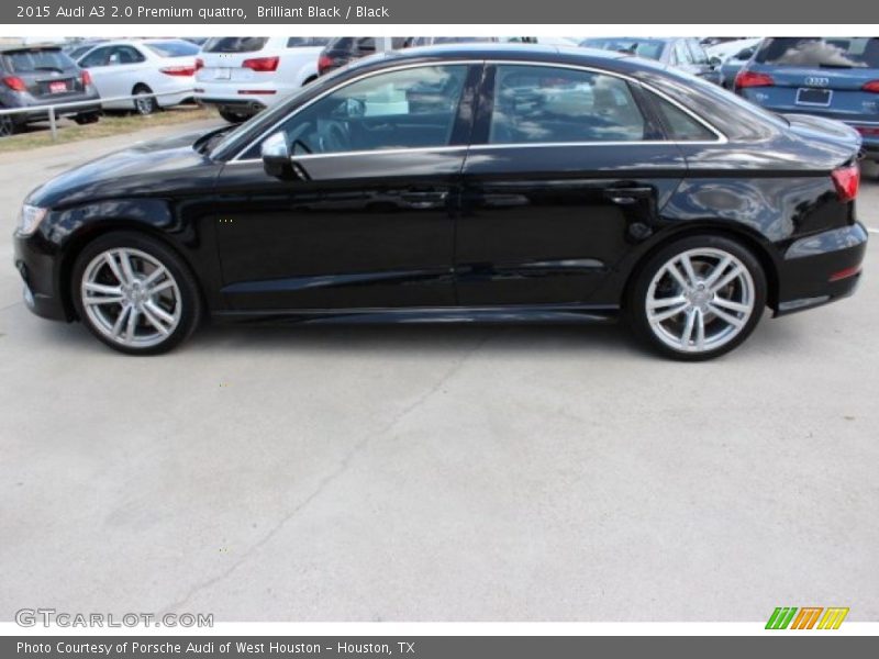 Brilliant Black / Black 2015 Audi A3 2.0 Premium quattro