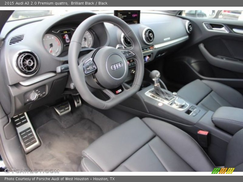Brilliant Black / Black 2015 Audi A3 2.0 Premium quattro