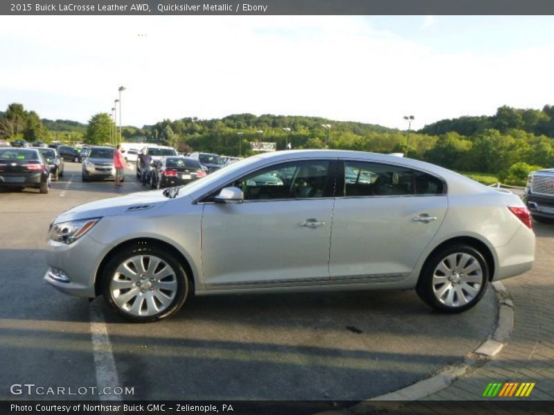 Quicksilver Metallic / Ebony 2015 Buick LaCrosse Leather AWD