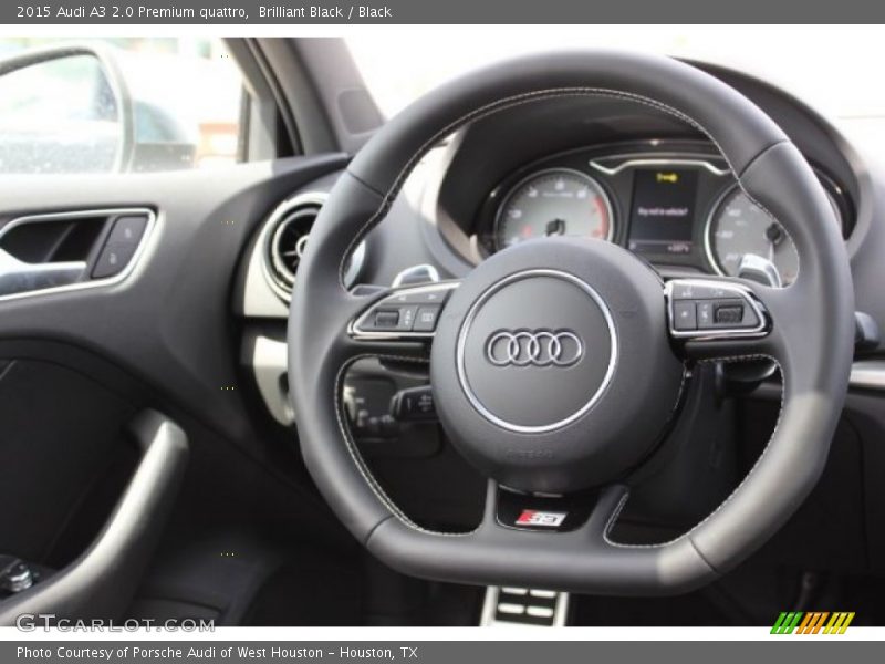 Brilliant Black / Black 2015 Audi A3 2.0 Premium quattro