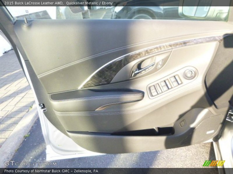 Quicksilver Metallic / Ebony 2015 Buick LaCrosse Leather AWD