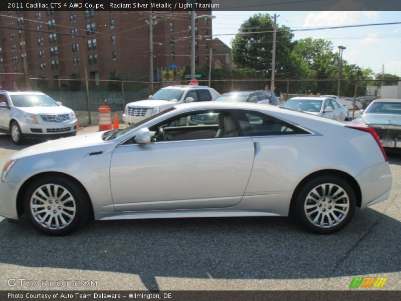 Radiant Silver Metallic / Light Titanium 2011 Cadillac CTS 4 AWD Coupe