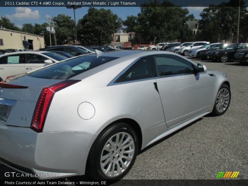 Radiant Silver Metallic / Light Titanium 2011 Cadillac CTS 4 AWD Coupe