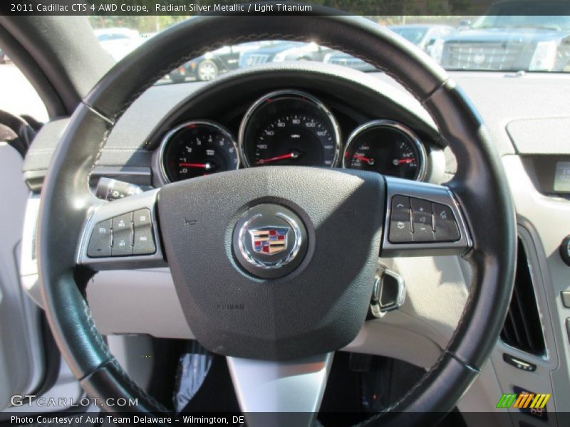 Radiant Silver Metallic / Light Titanium 2011 Cadillac CTS 4 AWD Coupe