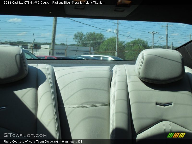 Radiant Silver Metallic / Light Titanium 2011 Cadillac CTS 4 AWD Coupe