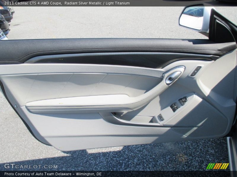 Radiant Silver Metallic / Light Titanium 2011 Cadillac CTS 4 AWD Coupe