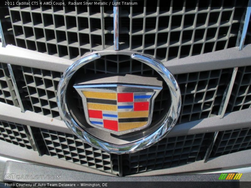 Radiant Silver Metallic / Light Titanium 2011 Cadillac CTS 4 AWD Coupe