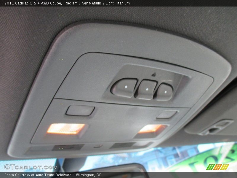 Radiant Silver Metallic / Light Titanium 2011 Cadillac CTS 4 AWD Coupe