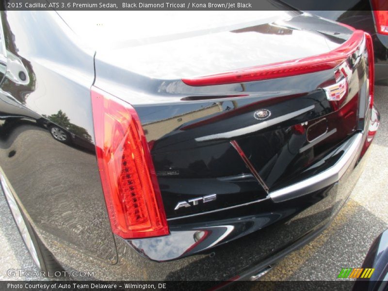 Black Diamond Tricoat / Kona Brown/Jet Black 2015 Cadillac ATS 3.6 Premium Sedan